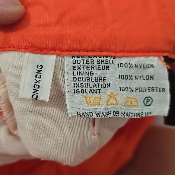 Inssbruck Vintage, Bright Orange Quilted  ski Jacket and Pants Set S - Picture 11 of 13